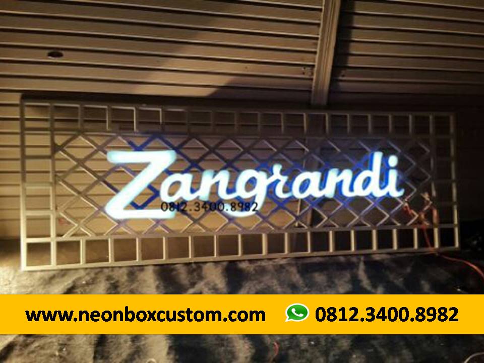 Jasa Neon Box Akrilik WA 0812.3400.8982