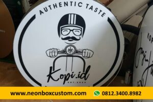 Neon Box Bulat Surabaya, Solusi Trend Desain Neon Box Akrilik Kekinian