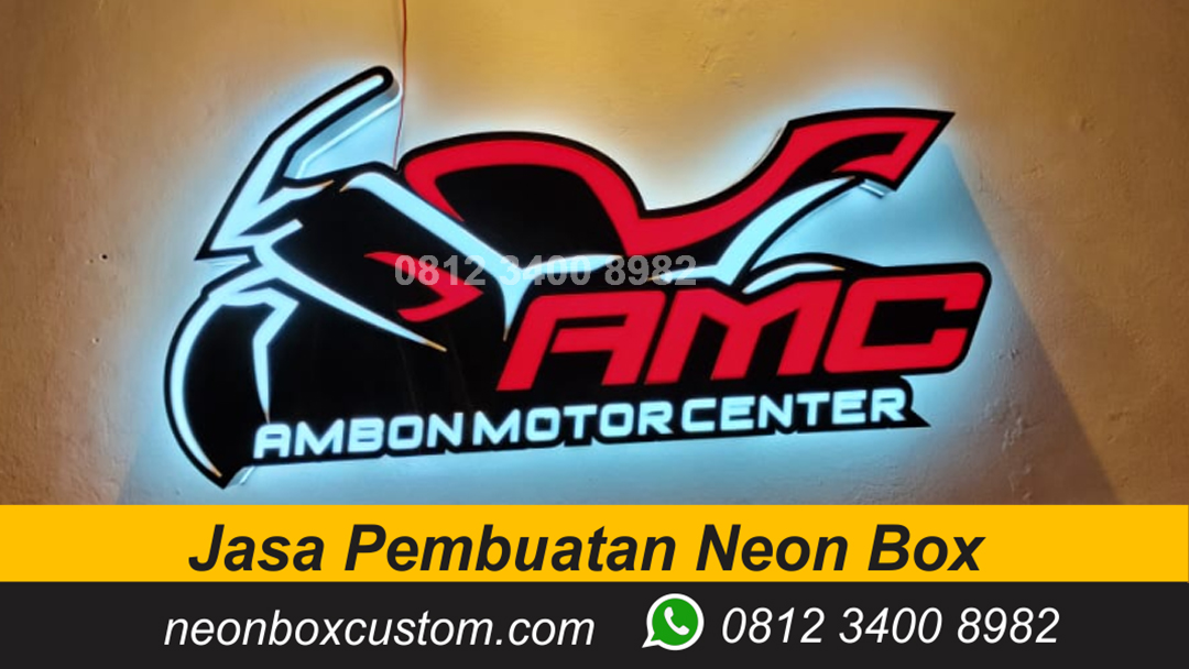 Desain Neon Box Keren. Pesan Neon Box Akrilik Surabaya WA 0812-3400-8982