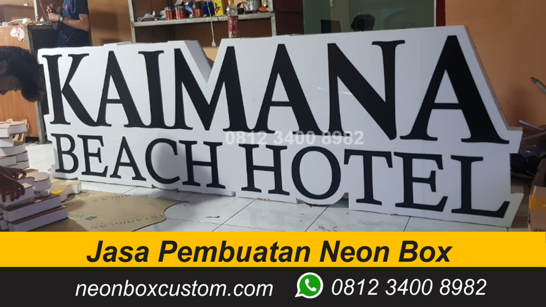 Desain Neon Box Keren. Pesan Neon Box Akrilik Surabaya WA 0812-3400-8982