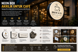 Neon Box Akrilik untuk Cafe: Pilihan Signage untuk Branding yang Lebih Menarik