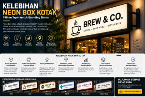Kelebihan Neon Box Kotak: Kenapa Banyak Dipilih untuk Branding Bisnis?