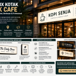 Neon Box Kotak untuk Cafe: Pilihan Signage yang Simpel, Modern, dan Menarik