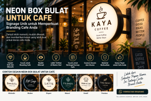 Neon Box Bulat untuk Cafe: Pilihan Signage Unik untuk Memperkuat Branding